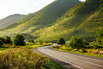 A beautiful landscape photography with Caucasus Mountains in Georgia.
