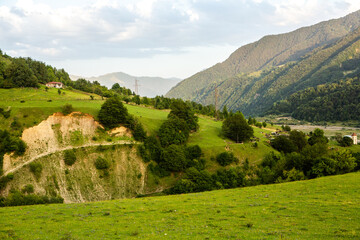 A beautiful landscape photography with Caucasus Mountains in Georgia.