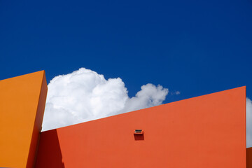 Tropical colors of Miami's South Beach art deco scenes reflect the older architecture of South...