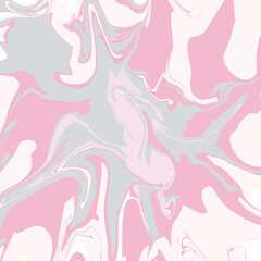 Abstract vector background, acrylic fluid art imitation. Pastel pink colors, liquid paint. Modern template for banner, design and decor. Abstract geometric shapes composition