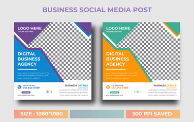 Modern Social square web banner for social media post template design, Facebook Post, Instagram Post template	