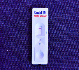 Rapid test cassettes for Covid-19 variant testing, Alpha variant