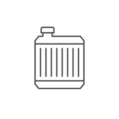 Car radiator line outline icon
