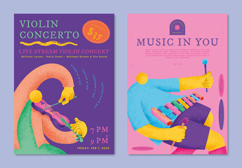 Colorful Concert Poster Layout