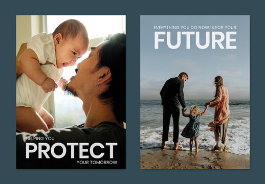 Family Health Insurance Poster Layout