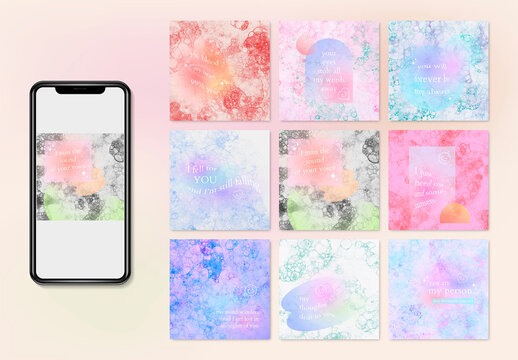 Aesthetic Bubble Art Banner Layout
