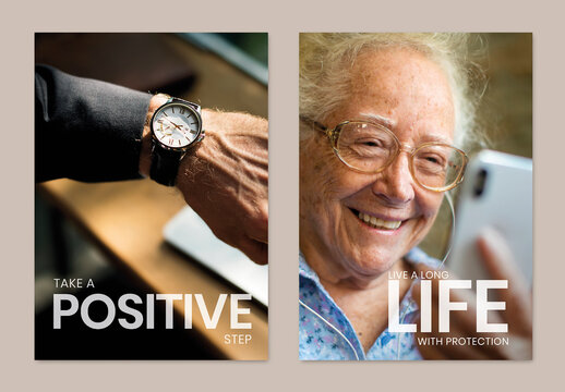 Editable Life Insurance Poster Layout