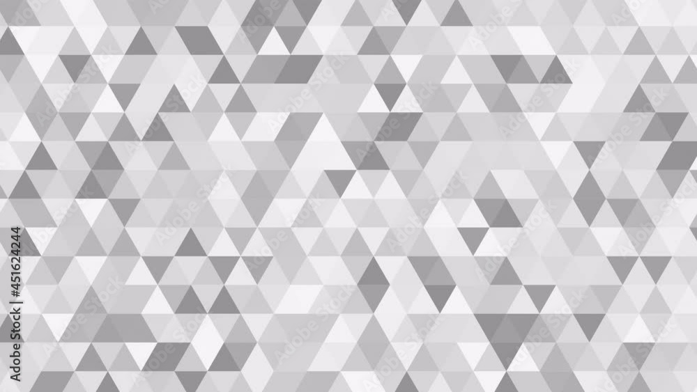 Poster abstract triangle pattern animation. loopable motion background, live wallpaper monochrome mosaic te