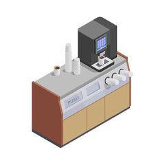 Isometric Coffee Machine
