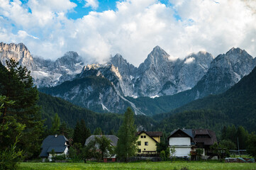 Mountain massif "Spik" of the Triglav national park in Slovenia