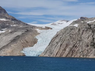 Fototapeten big glacier in the prince christian sound, greenland © Guenter