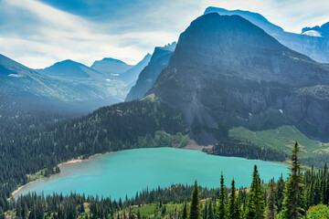 lake in the mountains, Glacier national park
