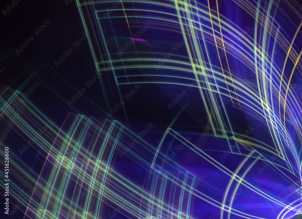 Poster abstract color dynamic background with lighting effect. fractal wavy. fractal art