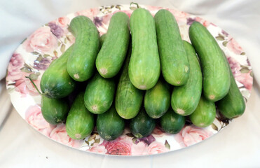 Cucumber green fresh organic good healthy
