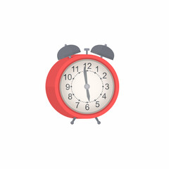 Alarm. The alarm clock rings at the specified time, vector illustration - obrazy, fototapety, plakaty