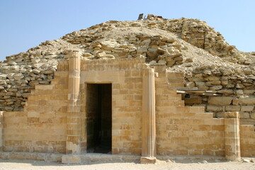 Fototapeta premium Entrance to small Egyptian pyramid