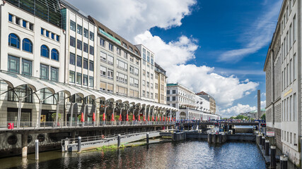 Alsterschleuse Hamburg City HD Format