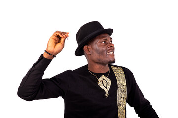 close up of a handsome businessman with a cigarette, smiling