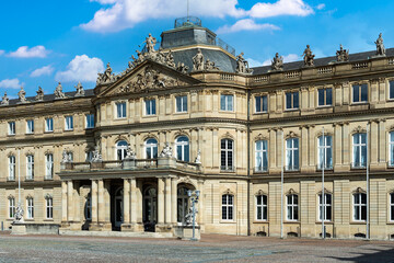 Fototapeta na wymiar Neues Schloss in Stuttgart