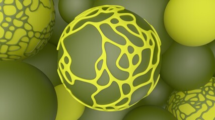background minimal abstract balls sphere mesh 3d render