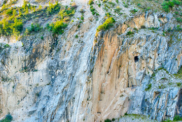 Carrara-Marmor Abbaugebiet in Italien
