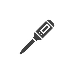 Meat thermometer vector icon