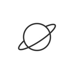 Planet icon isolated on white background. Astronomy symbol modern, simple, vector, icon for website design, mobile app, ui. Vector Illustration