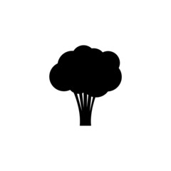 Broccoli icon isolated on white background