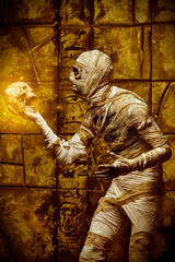 Obraz premium skull and mummy