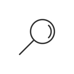 Magnifying glass icon isolated on white background. Search symbol modern, simple, vector, icon for website design, mobile app, ui. Vector Illustration