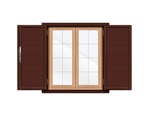 Venetian Blinds Window Composition