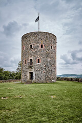 Lookout tower on the ruins of Hohenburg, above the core town of Homberg