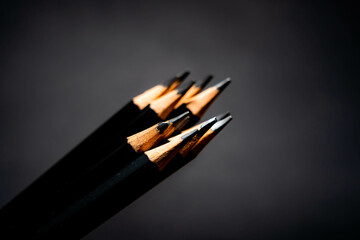 Bundle of Black Pencils.