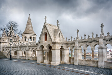 Fisherman's bastion arched wall