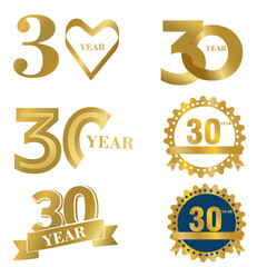 Anniversary Logo of Republic of IIndependence. 30 Years of Independence  Icon and Pattern