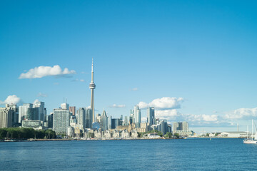 Toronto City Skyline from Trillium Park in Ontario Canada