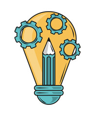 gear pencil bulb idea