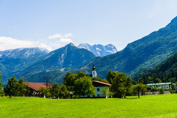 little village in the mountains