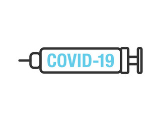Covid-19 Vaccination, Booster Vaccination, Coronavirus Vaccination, Covid-19 Booster Vaccination Text Vector Illustration Background