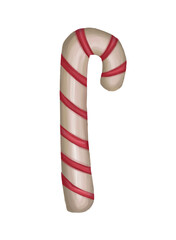 Christmas candy icon symbol of lollipops on a white background by hand