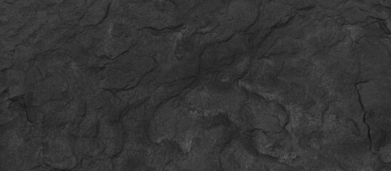 Dark gray black stone background or texture. Black tile