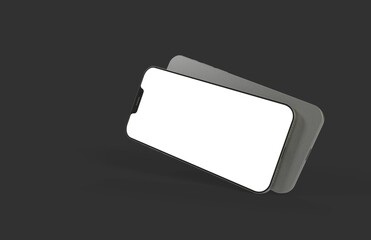 Smartphone. Mobile phone Template. Telephone 3d