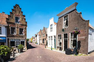 Langestraat in Den Briel, Zuid-Holland province, The Netherlands