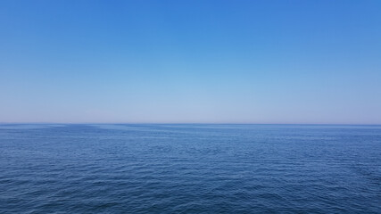 blue sky and  blue sea