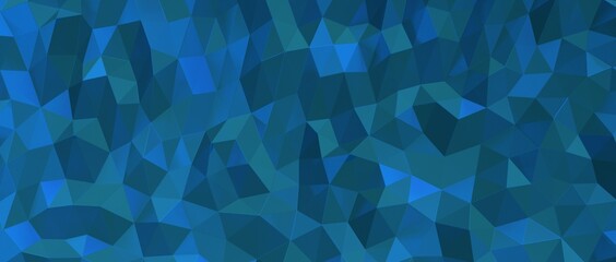Obraz premium Abstract dark blue low poly background