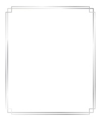 Simple Christmas Silver Border