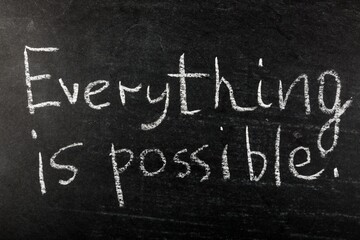Everything Is Possible on Blackboard