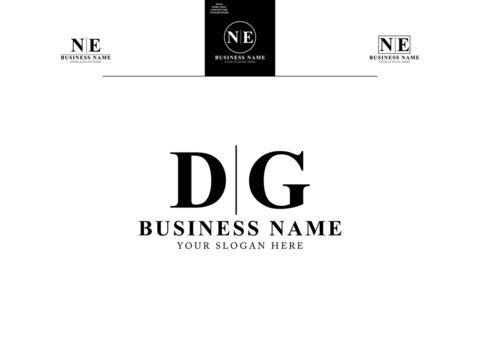 Letter DG Logo, Monogram dg logo icon vector with Abstract D&G unique and simple letter logo design for all kind of business