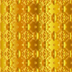 
Geometric vector pattern with yellow and white gradient. gold ornament for wallpapers and backgrounds.