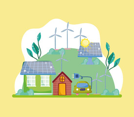 green energy in home and car